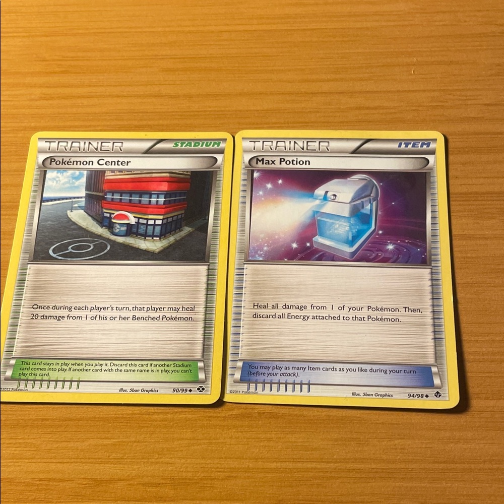 Trading Card Game Set - Center & Max Potion